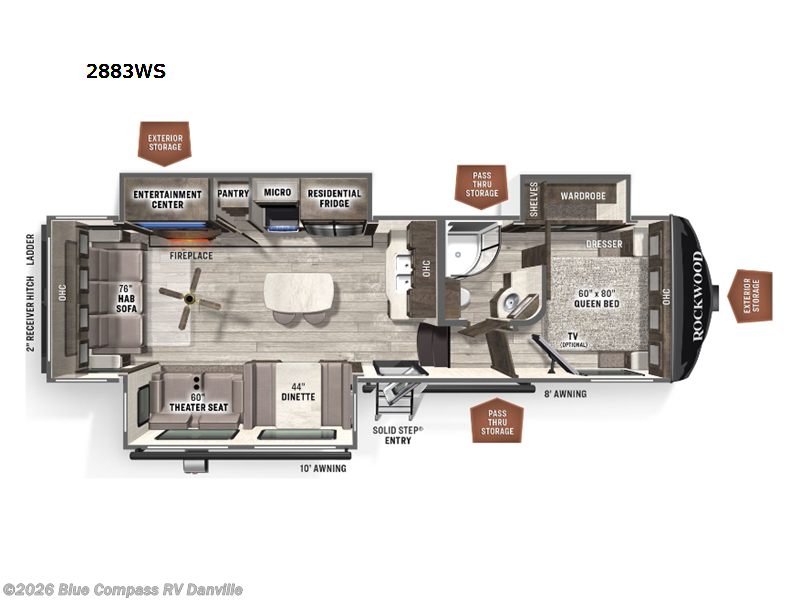 Used 2022 Forest River Rockwood Ultra Lite 2883WS available in Ringgold, Virginia