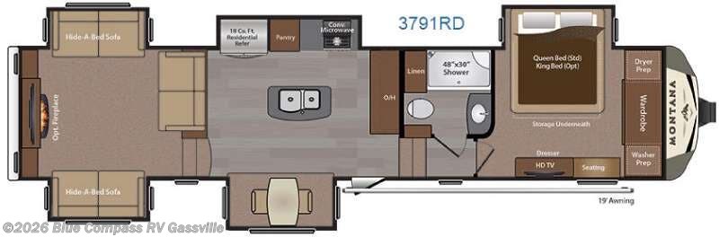 Used 2016 Keystone Montana 3791RD available in Gassville, Arkansas