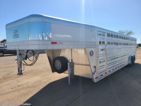 2024 Platinum Coach 28' Stock Trailer 8 Wide with 2-8,000# axles available in Kaufman, TX
