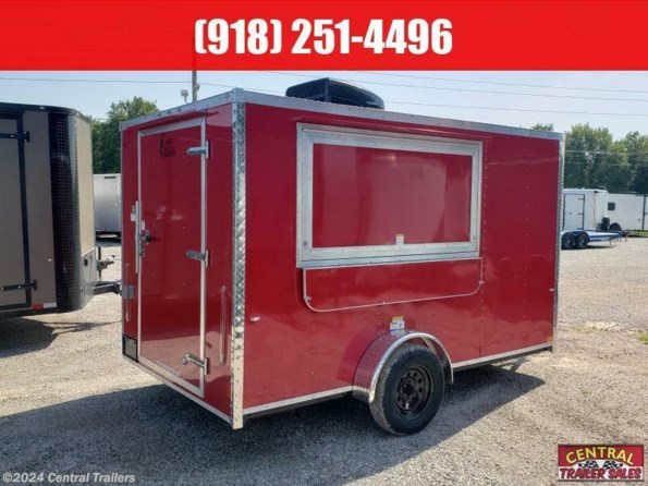 2024 Cargo Craft EF-7121 Concession Trailer Red with Polished Guard available in Broken Arrow, OK
