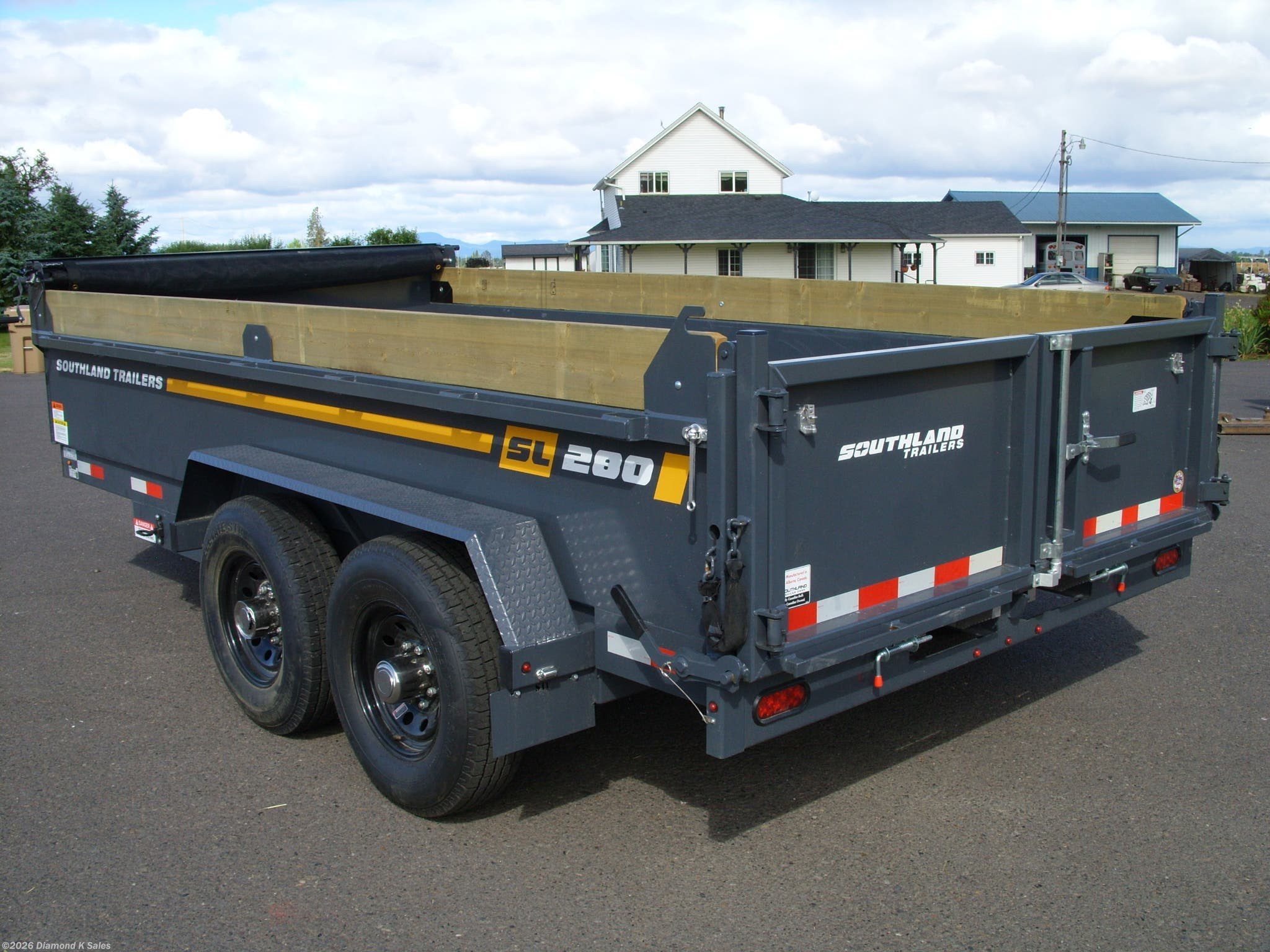 2022 Southland SL280 7' X 14' 16K 7x14 Dump Trailer For SL280T16k