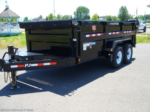 2022 PJ Trailers Dump DM 7' X 14' X 3' 14K High Side 24" Low Pro available in Halsey, OR