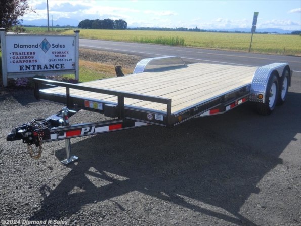 2023 PJ Trailers Carhauler C5 7' X 18' 7K Flatbed W/Dove Tail available in Halsey, OR