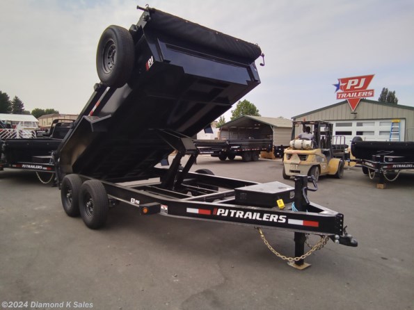 2024 PJ Trailers Dump 7' X 12' 14K DL 28" Low Pro available in Halsey, OR