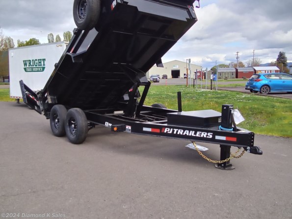 2024 PJ Trailers Dump DL 7' x 14' 14k 24" Low Pro available in Halsey, OR