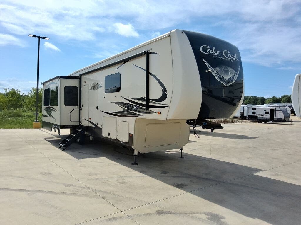 Used 2020 Forest River Cedar Creek Hathaway Edition 38DBRK available in Strafford, Missouri