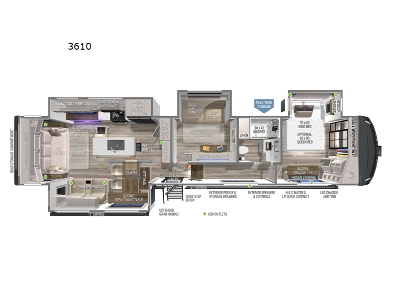New 2026 Brinkley RV Model Z 3610 available in Strafford, Missouri