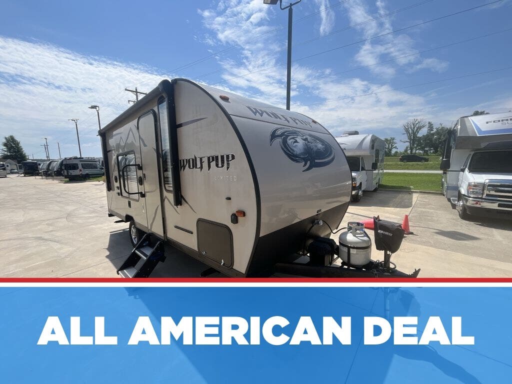Used 2019 Forest River Cherokee Wolf Pup 16FQ available in Strafford, Missouri