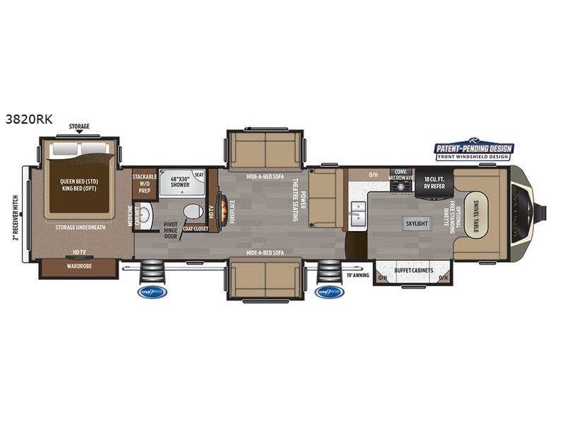 Used 2018 Keystone Montana 3820FK available in Strafford, Missouri