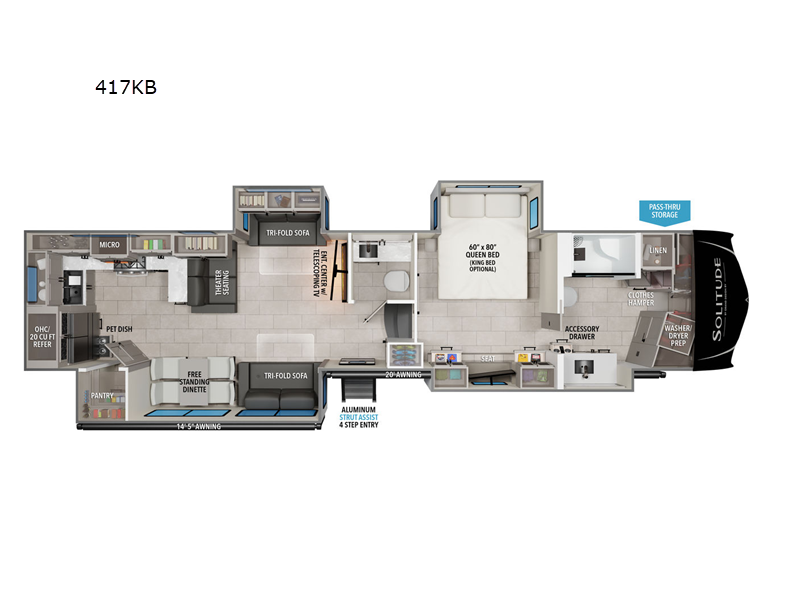 Used 2025 Grand Design Solitude 417KB available in Strafford, Missouri