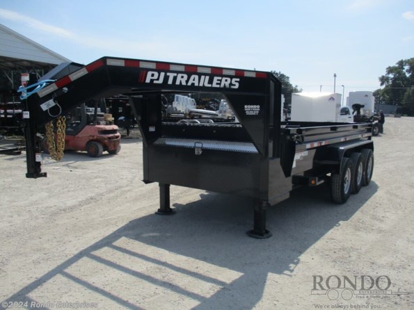 2023 PJ Trailers Gooseneck DL  Dump DLR1673BSSKE-JA06 available in Sycamore, IL