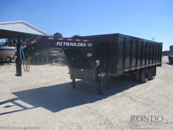 2023 PJ Trailers Gooseneck DD  Dump DDQ20A2BSBK available in Sycamore, IL