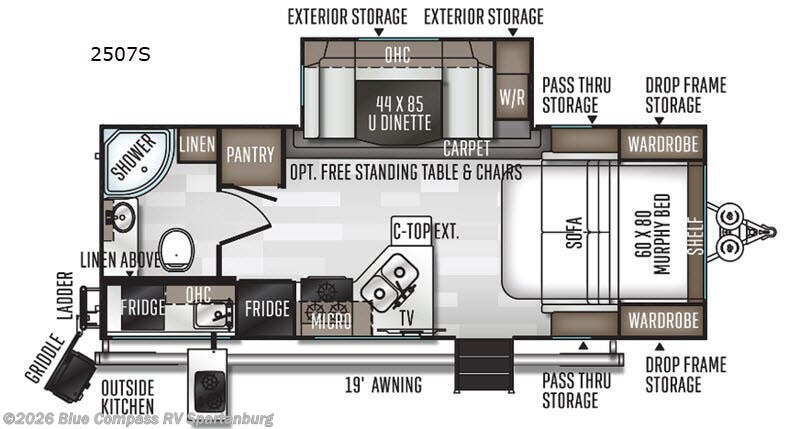 Used 2020 Forest River Rockwood Mini Lite 2507S available in Duncan, South Carolina