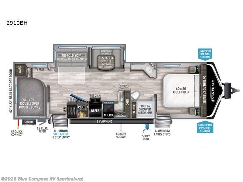 Used 2022 Grand Design Imagine 2910BH available in Duncan, South Carolina