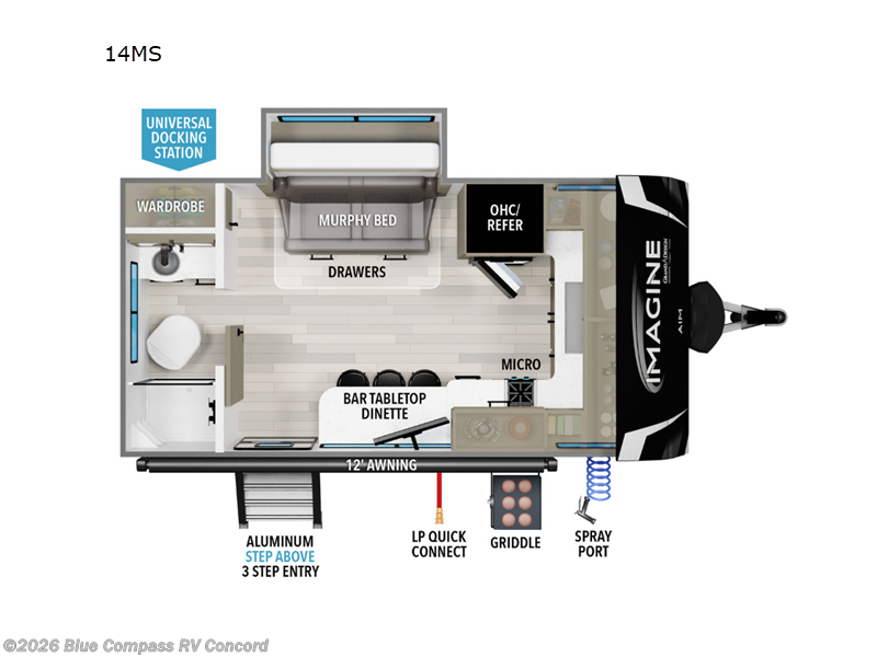 New 2025 Grand Design Imagine AIM 14MS available in Concord, North Carolina