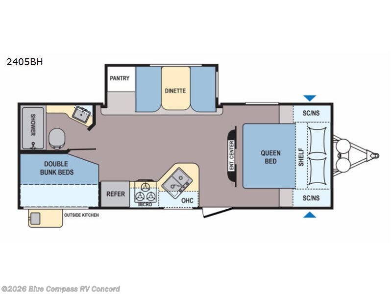 Used 2019 Coleman  Light 2405BH available in Concord, North Carolina