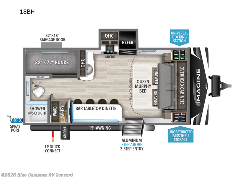 Used 2023 Grand Design Imagine AIM 18BH available in Concord, North Carolina