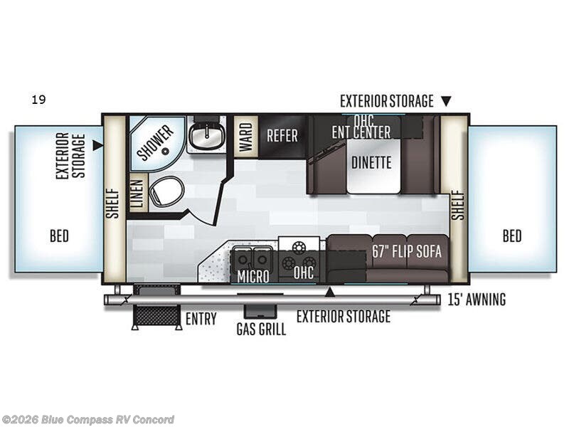 Used 2019 Forest River Rockwood Roo 19 available in Concord, North Carolina