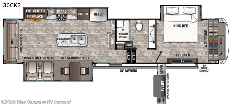Used 2020 Forest River Cedar Creek Hathaway Edition 36CK2 available in Concord, North Carolina