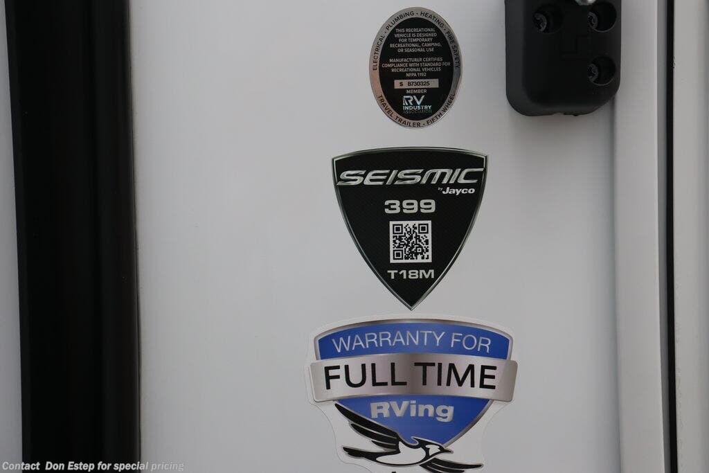 New 2026 Jayco Seismic 399 available in Southaven, Mississippi