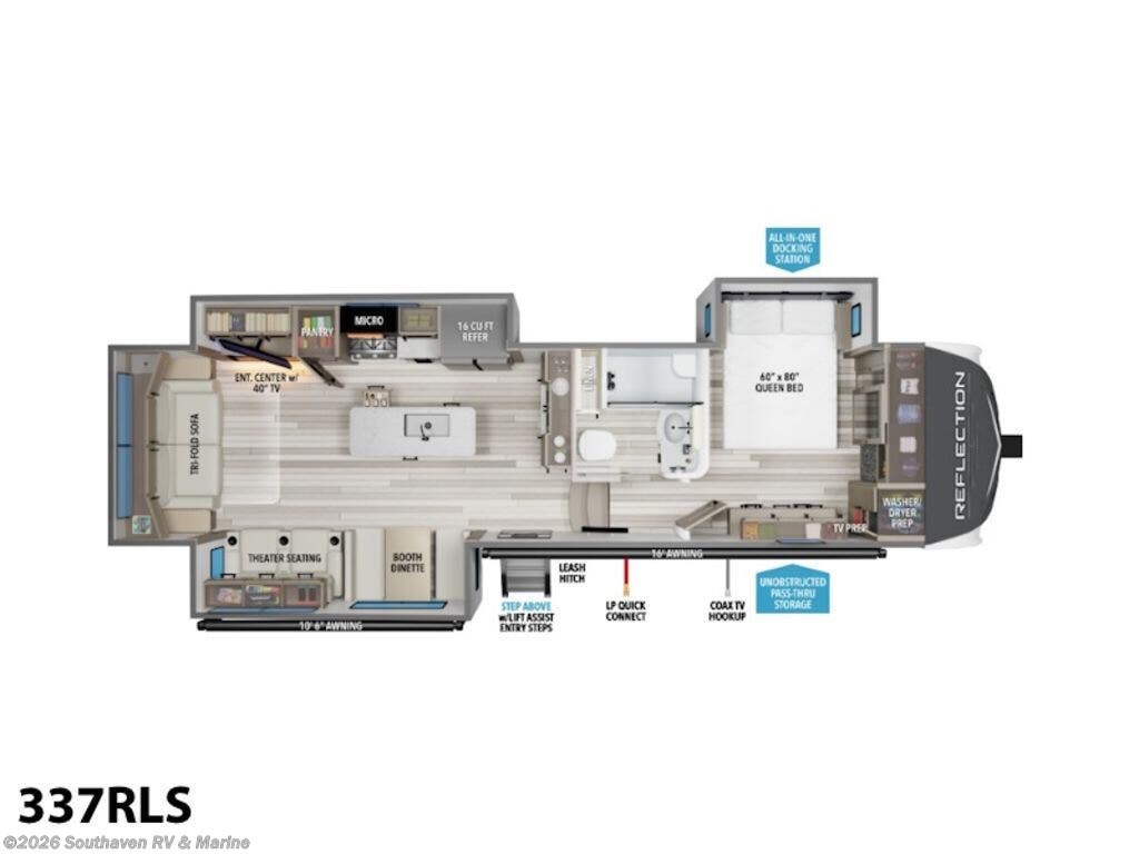 New 2026 Grand Design Reflection 337RLS available in Southaven, Mississippi