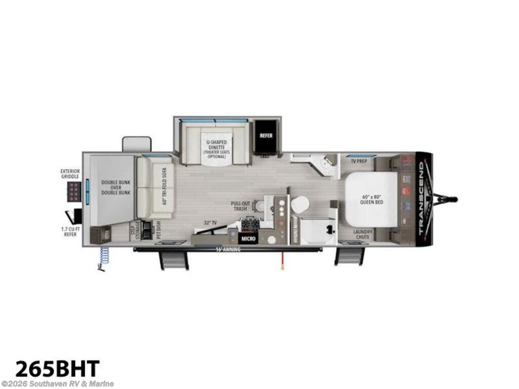 New 2026 Grand Design Transcend 265BHT available in Southaven, Mississippi