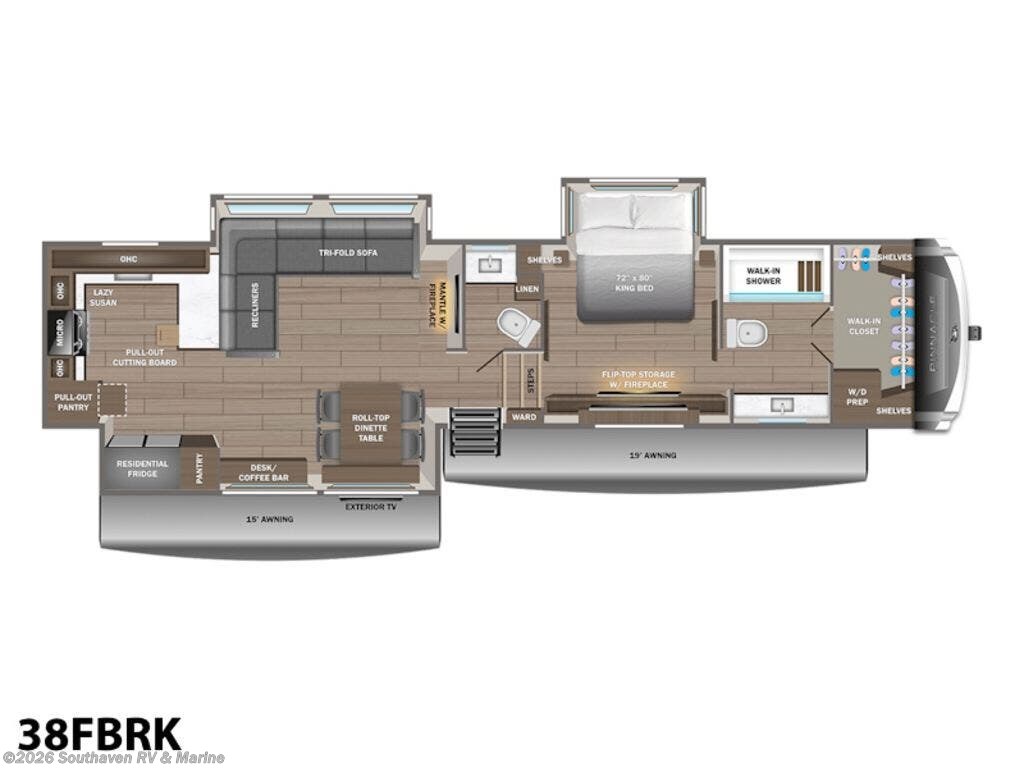 New 2027 Jayco Pinnacle 38FBRK available in Southaven, Mississippi