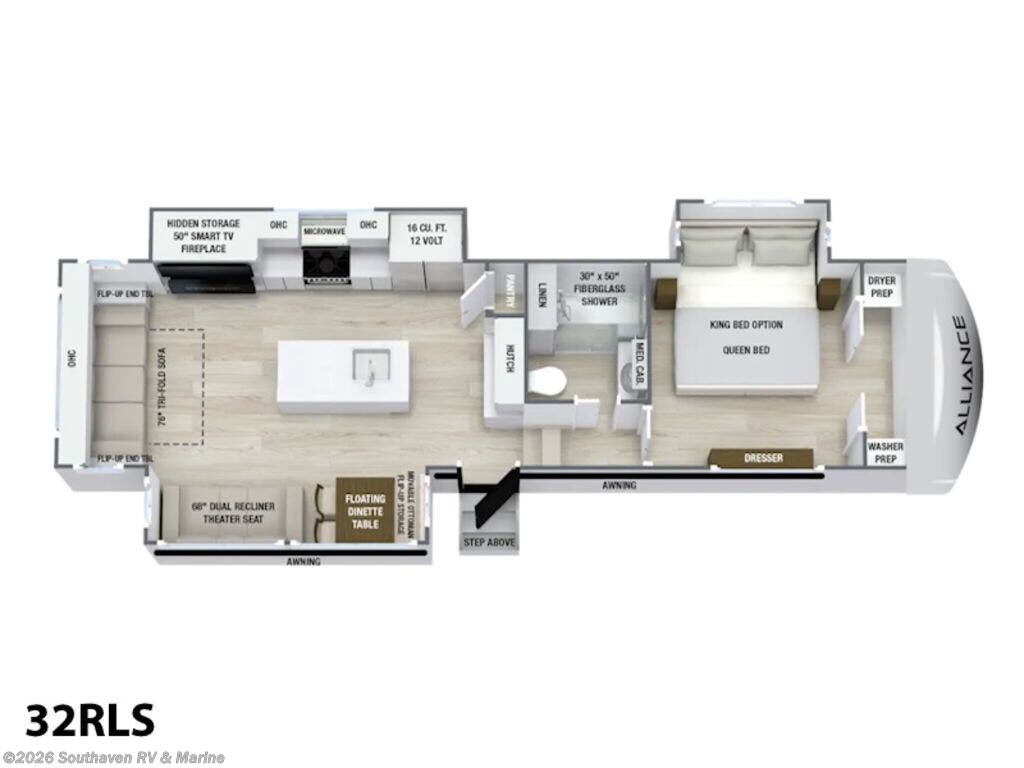 New 2027 Alliance RV Avenue Fifth Wheel 32RLS available in Southaven, Mississippi