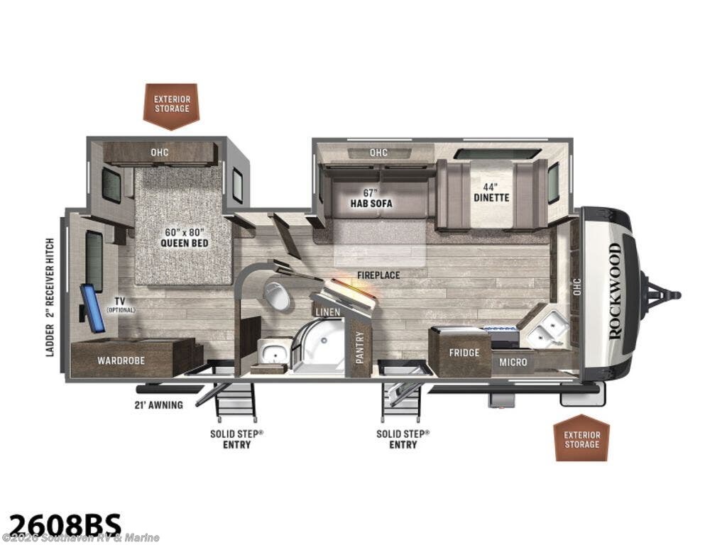 Used 2022  Forest River Rockwood Ultra Lite 2608BS by Forest River from Southaven RV & Marine in Southaven, MS