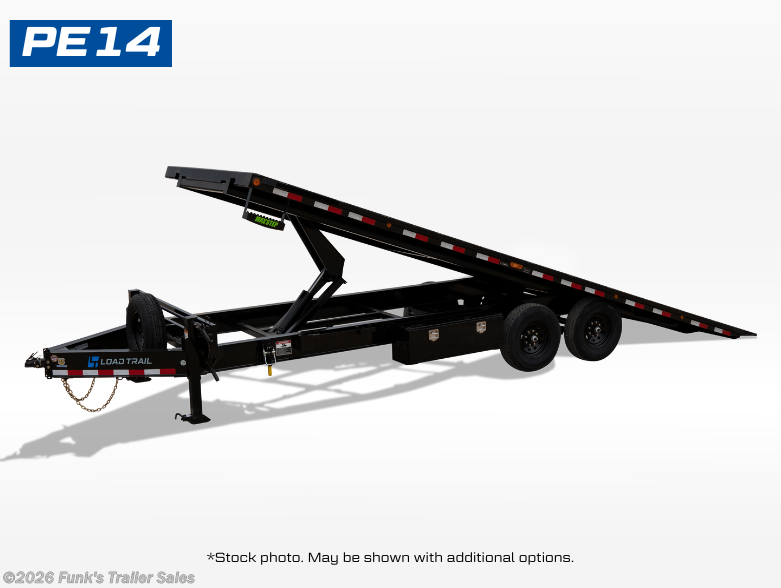 2026 Load Trail PE 102" x 22' Tandem Pintle Hook Equipment Tilt Deck