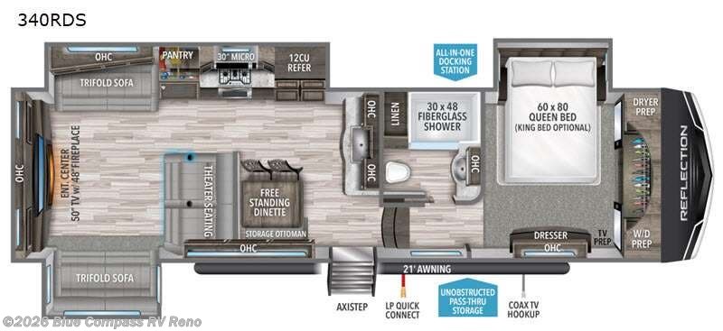 Used 2021 Grand Design Reflection 340RDS available in Reno, Nevada
