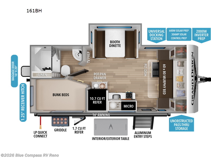 New 2026 Grand Design Transcend One 161BH available in Reno, Nevada