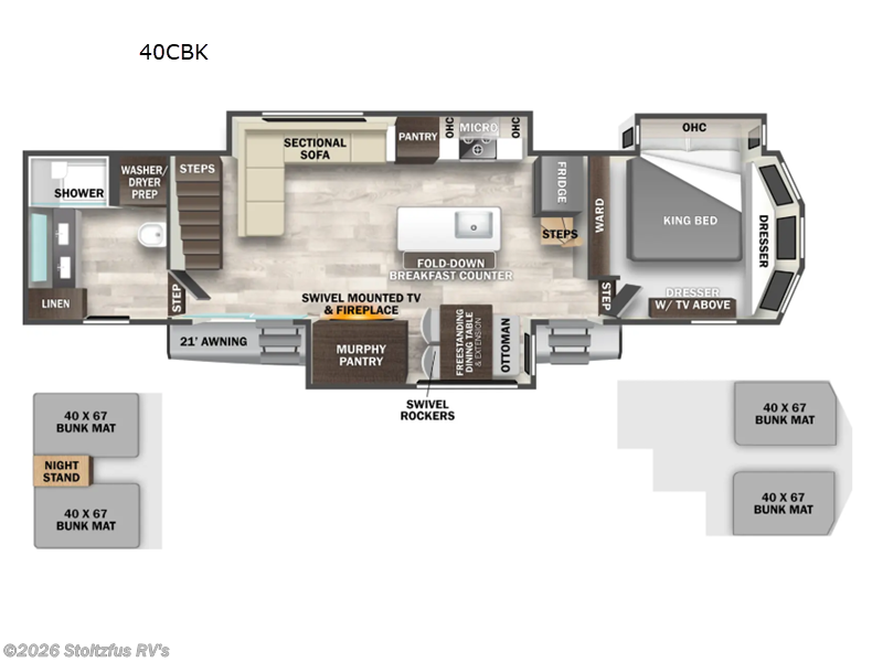 New 2026 Forest River Cedar Creek Cottage 40CBK available in Adamstown, Pennsylvania