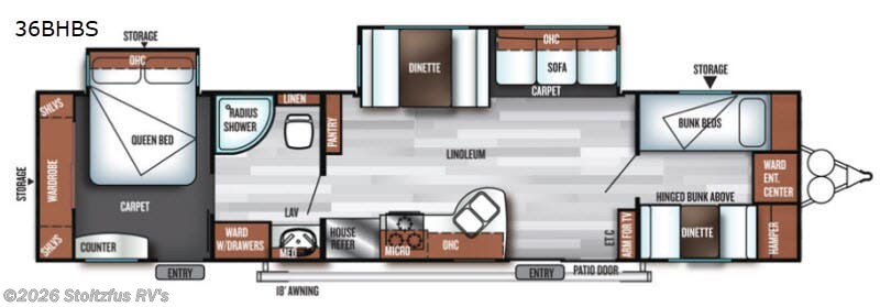 Used 2019 Forest River Salem 36BHBS available in Adamstown, Pennsylvania