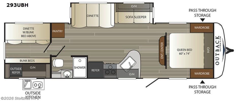 Used 2017 Keystone Outback Ultra Lite 293UBH available in Adamstown, Pennsylvania
