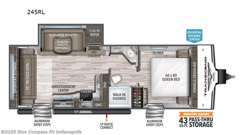 Used 2020 Grand Design Transcend Xplor 245RL available in Indianapolis, Indiana