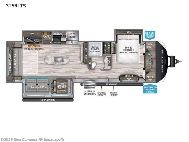 Used 2022 Grand Design Reflection 315RLTS available in Indianapolis, Indiana