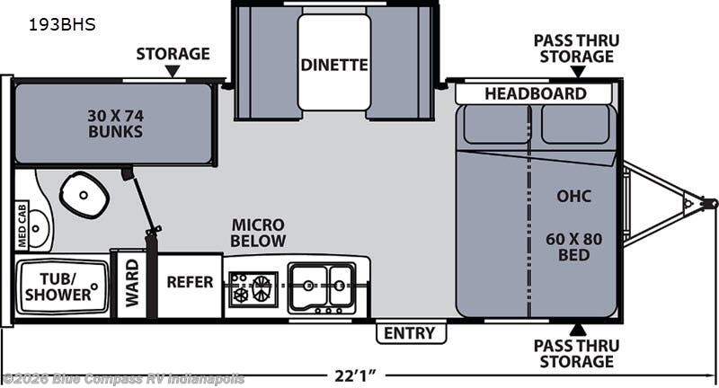 Used 2020 Coachmen Apex Nano 193BHS available in Indianapolis, Indiana