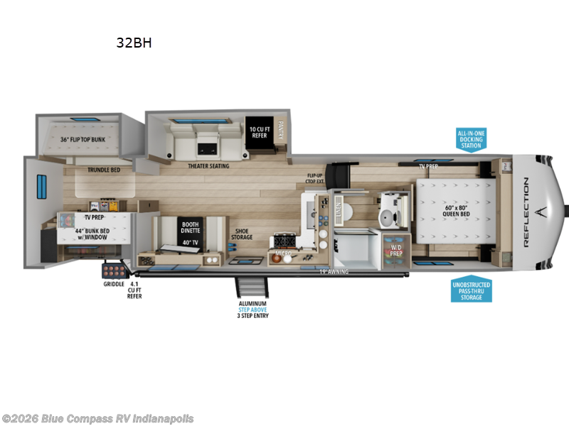 New 2027 Grand Design Reflection 100 Series 32BH available in Indianapolis, Indiana