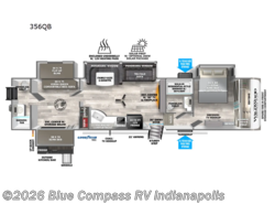 Used 2024 Forest River Wildwood Heritage Glen 356QB available in Indianapolis, Indiana