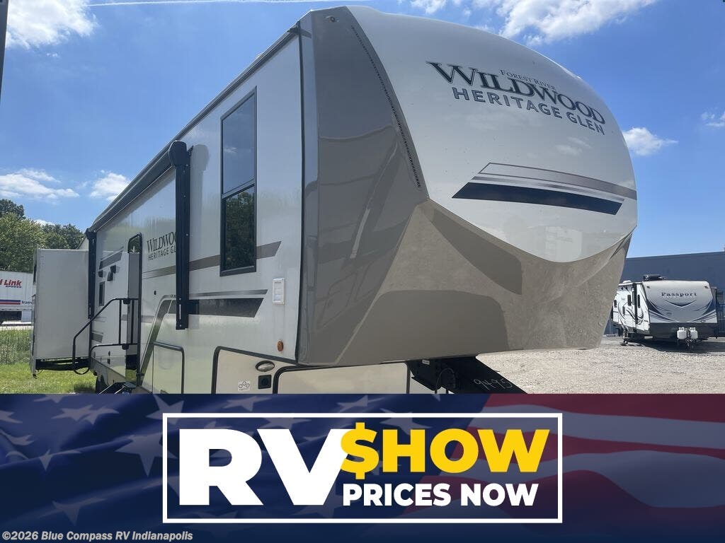 Used 2024 Forest River Wildwood Heritage Glen 356QB available in Indianapolis, Indiana