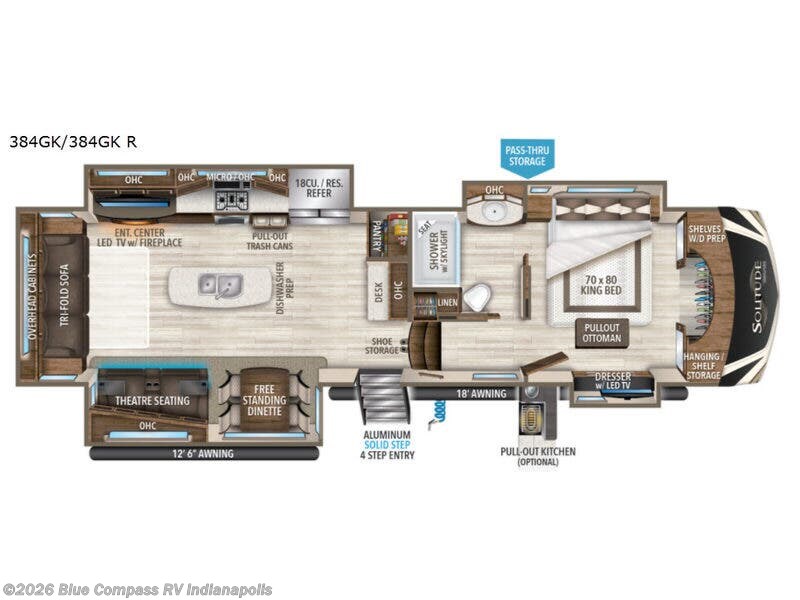 Used 2019 Grand Design Solitude 384GK available in Indianapolis, Indiana
