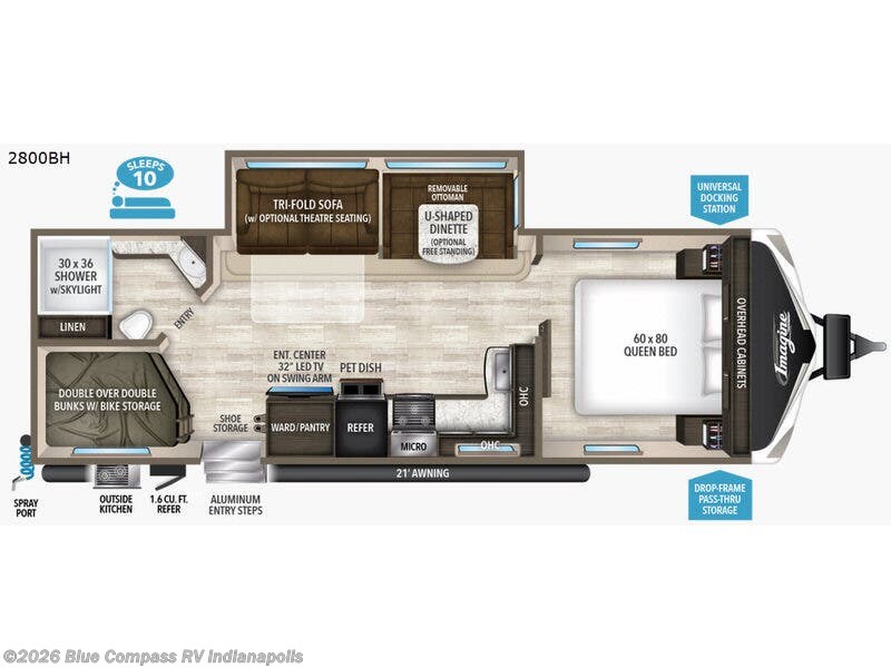 Used 2017  Grand Design Imagine 2800BH by Grand Design from Blue Compass RV Indianapolis in Indianapolis, IN