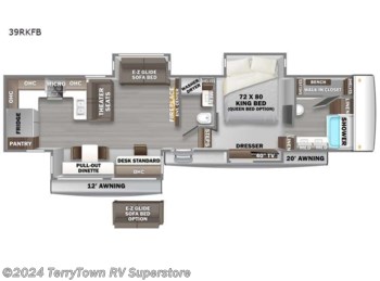 New 2024 Forest River RiverStone 39RKFB available in Grand Rapids, Michigan