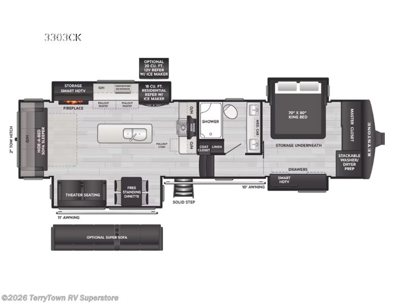 New 2026 Keystone Alpine 3303CK available in Grand Rapids, Michigan