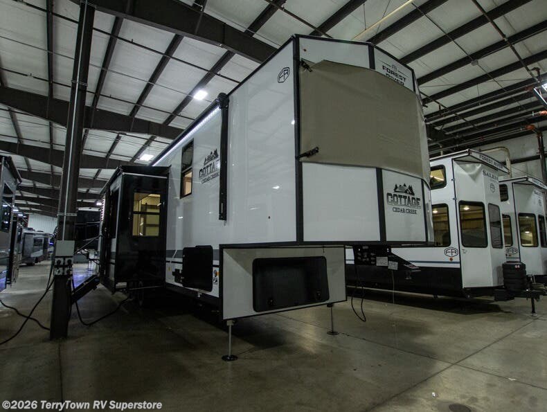 New 2026 Forest River Cedar Creek Cottage Fifth Wheels 413FWC available in Grand Rapids, Michigan