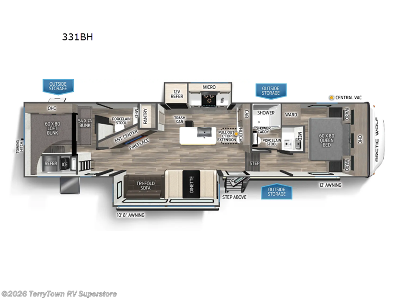 New 2025 Forest River Cherokee Arctic Wolf 331BH available in Grand Rapids, Michigan
