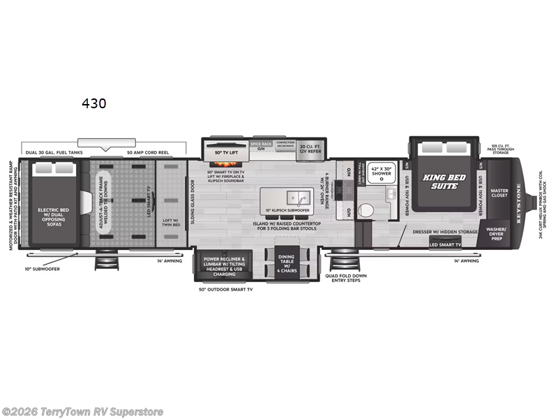 New 2026 Keystone Raptor 430 available in Grand Rapids, Michigan