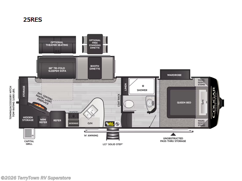 New 2023 Keystone Cougar Half-Ton 25RES available in Grand Rapids, Michigan