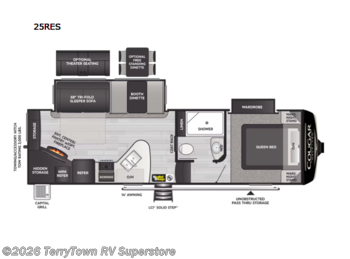 New 2023 Keystone Cougar Half-Ton 25RES available in Grand Rapids, Michigan